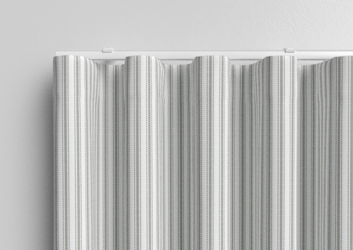 Lace Stripes, Grey - Made to Measure Curtains - Image 13